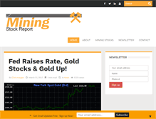 Tablet Screenshot of miningstockreport.com